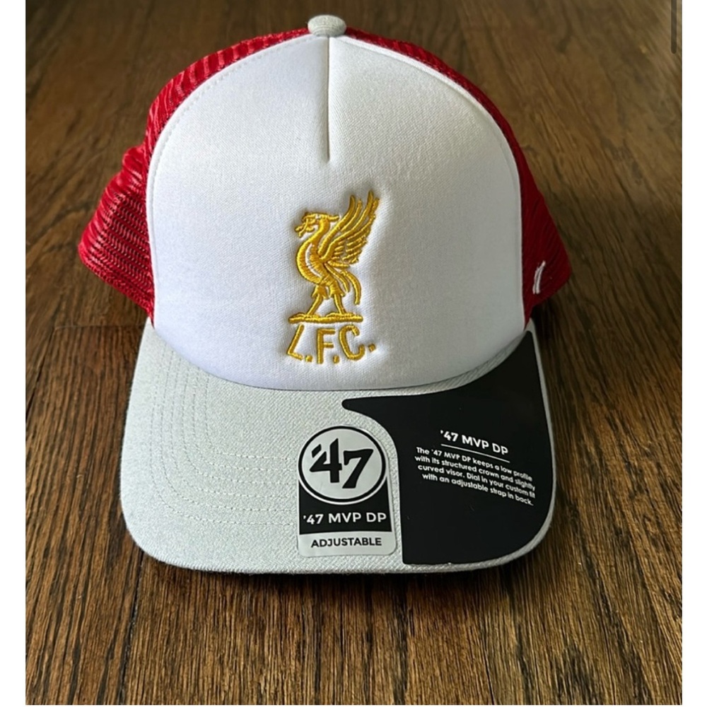Liverpool FC Red and White Trucker Cap